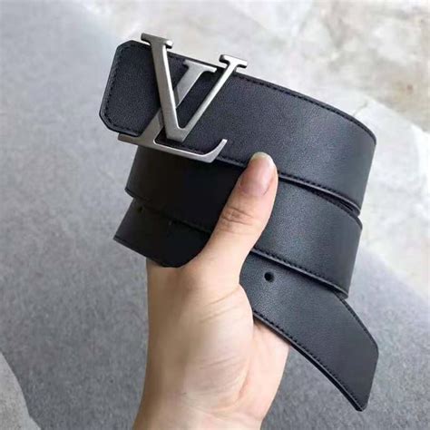 mens lv belt black|louis vuitton men's belts black.